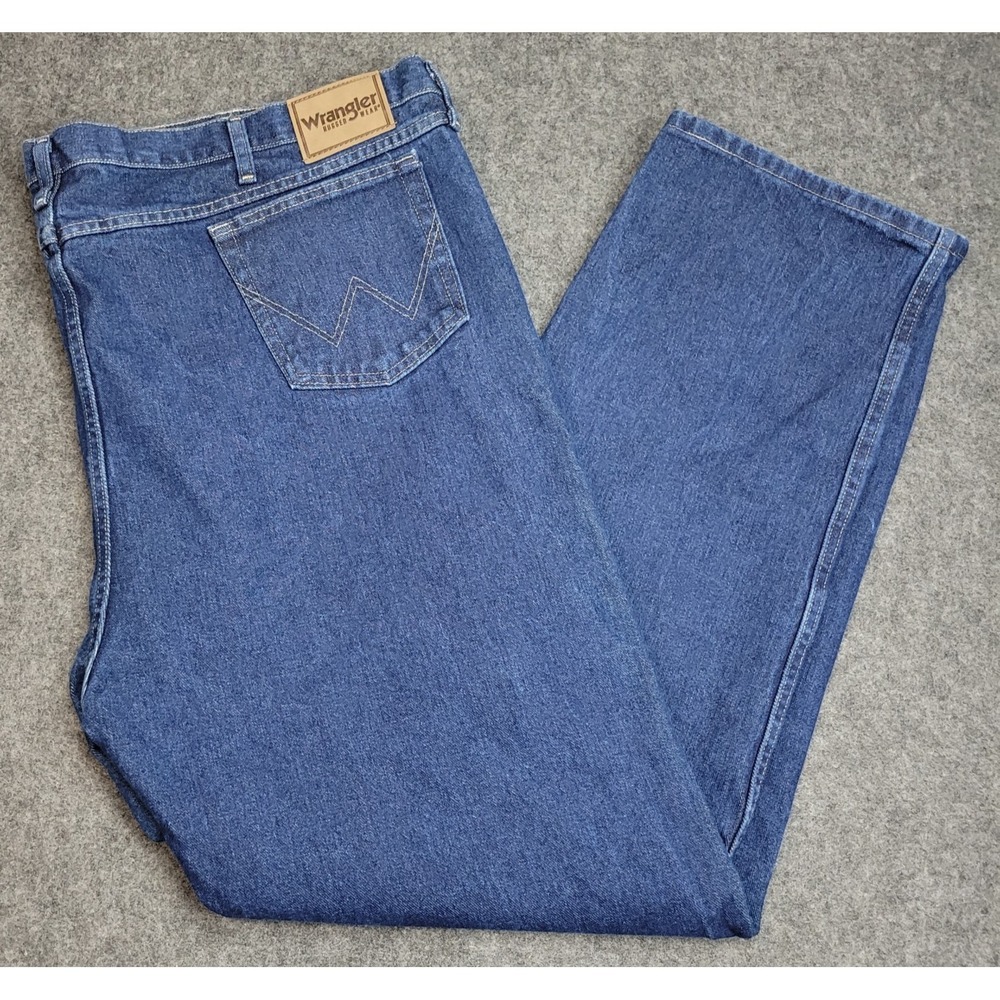 Wrangler Jeans Mens 52x34 Relaxed Fit Cowboy Western Rodeo Ranch Hands Country‎